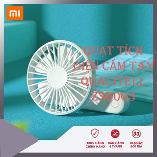 Quạt tích điện cầm tay Xiaomi Qualitell ZS6003 trắng - Quạt cầm tay mini Xiaomi