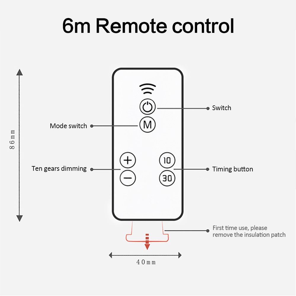 Đèn ngủ thông minh hình bầu dục 10 cấp độ sáng điều khiển từ xa hẹn giờ 2 cổng USB có cổng sạc nhanh điện thoại