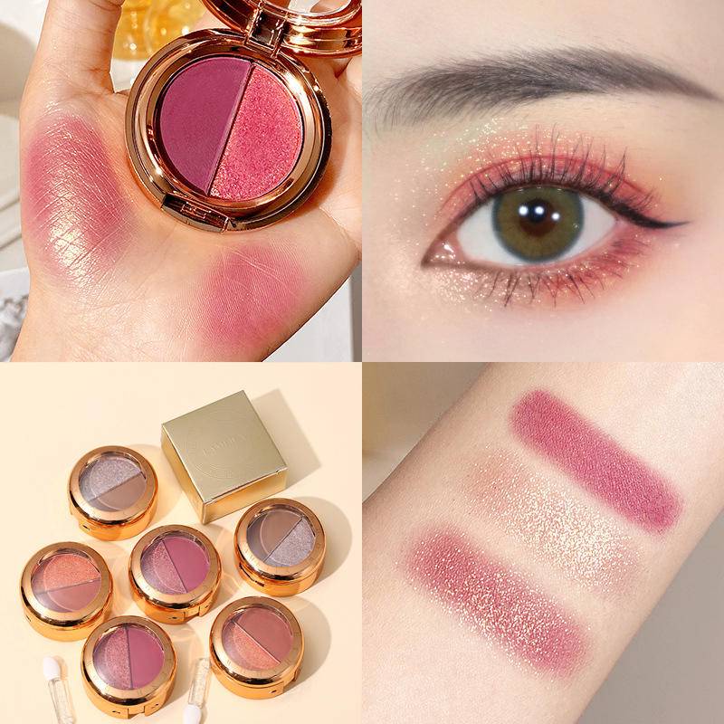 Bảng Phấn Mắt Lameila Hai Màu Chống Thấm Nước Cao Cấp