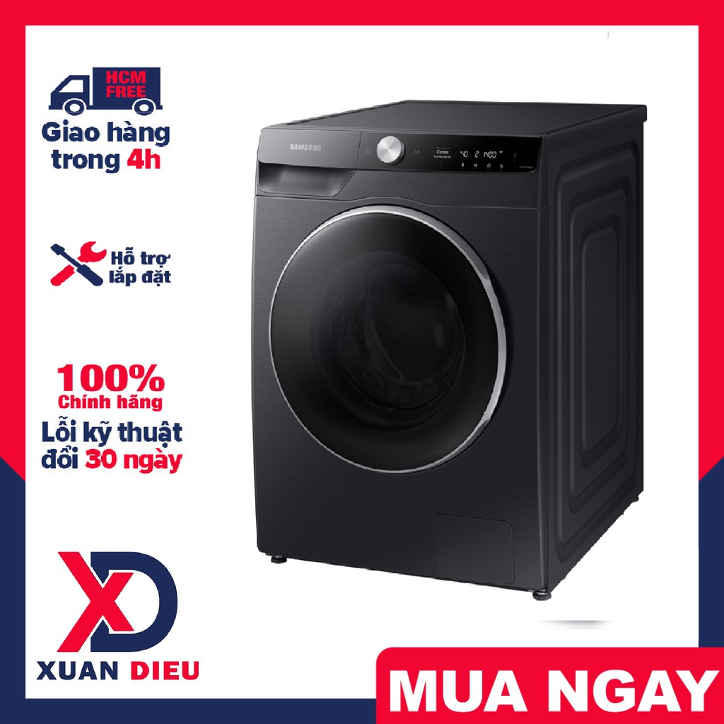 Máy giặt sấy Samsung AI Inverter 14kg WD14TP44DSB/SV Mới 2021 Công nghệ giặt khô Air Wash giúp khử mùi