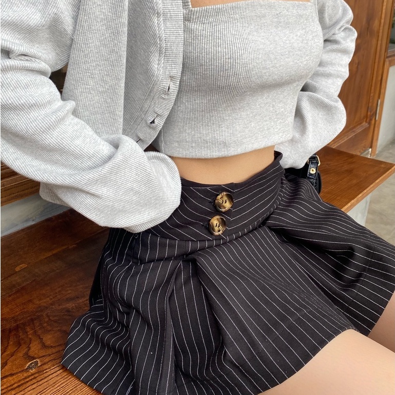 Good Letter H -  Chân Váy Xếp Ly Ngắn Mini - Cassano Skirt
