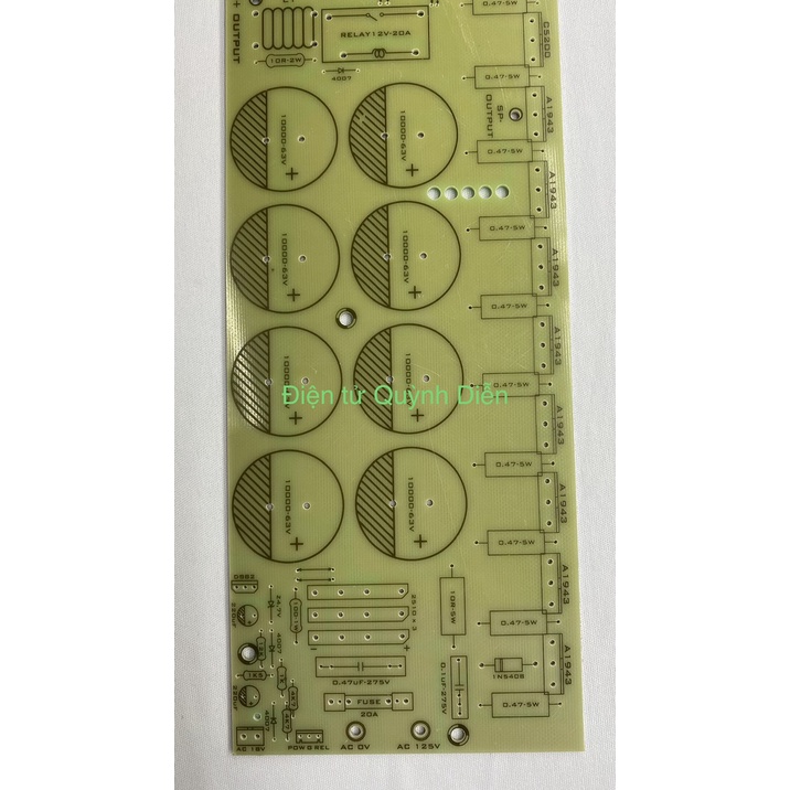 PCB Mạch công suất nguồn đơn (sợi thủy tinh FR4)