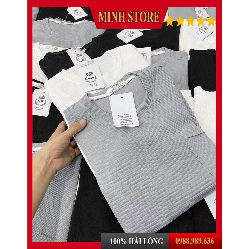 Bộ đồ thể thao Nam cotton cao cấp, đồ bộ quần áo mùa hè thun lạnh co dãn 4 chiều cao cấp - MINHSTORE