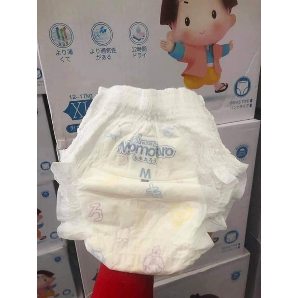 Combo 1 thùng 2 bịch bỉm momotaro size M L XL XXL