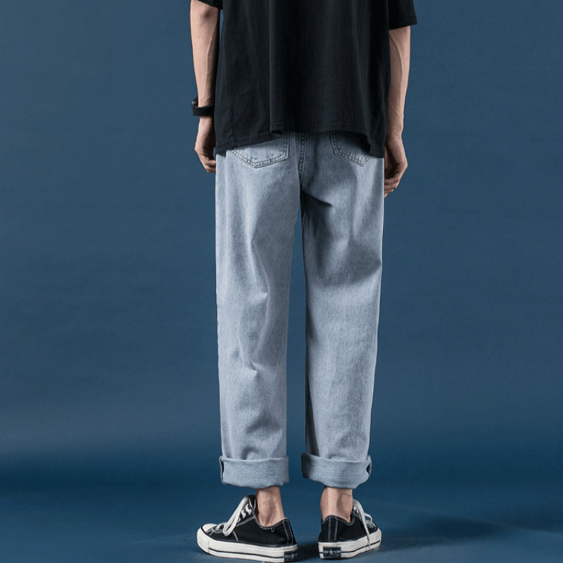 Quần jeans dài ống rộng phong cách thời trang cho nam