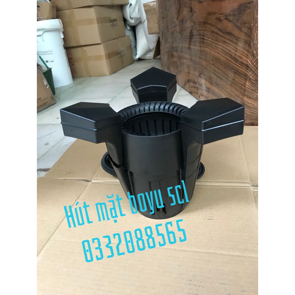 hút mặt Cá koi boyu SCL 2500- 3500 tự động hút và lọc bất kỳ tạp chất nổi trên bề mặt nước, máy lọc mặt nước hồ koi