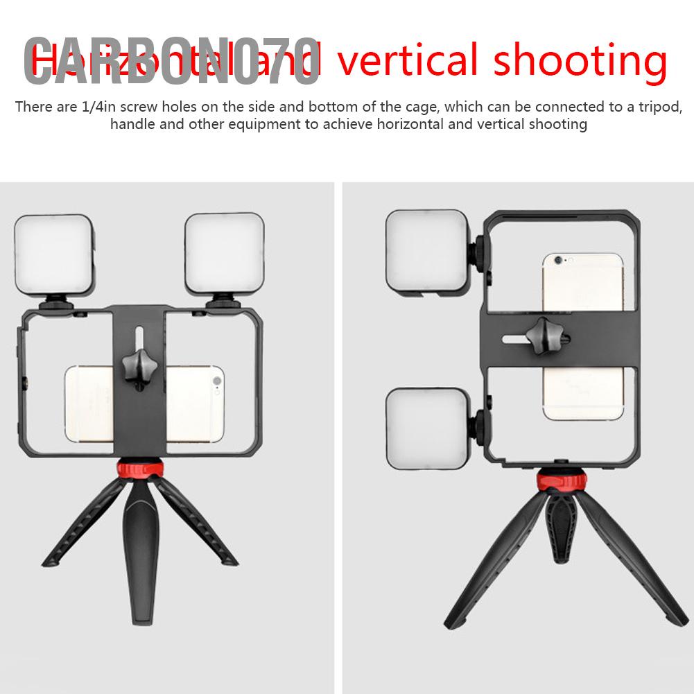 YELANGU Giá Đỡ Điện Thoại Có Đèn Led Quay Vlog Shot Kit - Chụp Ảnh Quay Video - TikTok - Livestream