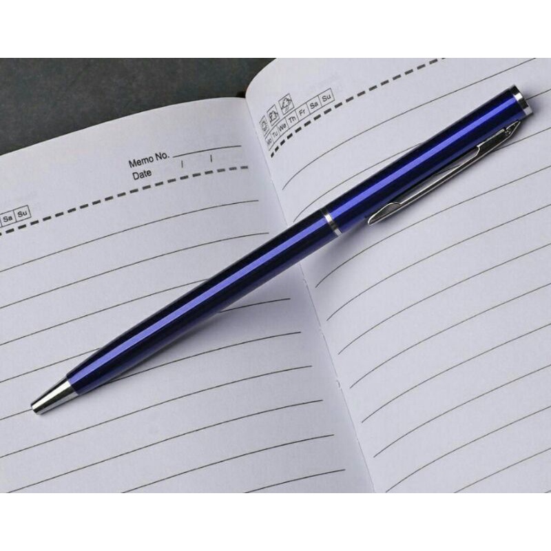 ✅Bút bi mực đen đầu kim loại 0.7mm sang trọng bút bi, bút ký dạng xoay