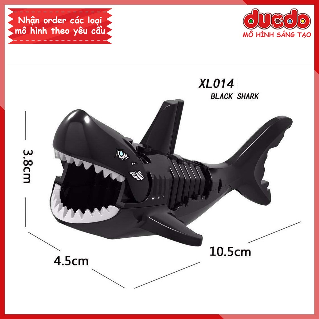 Minifigures siêu Cá mập khổng lồ Megalodon - Đồ Chơi Lắp Ghép Xếp Hình Mini Mô hình LeLe XL001