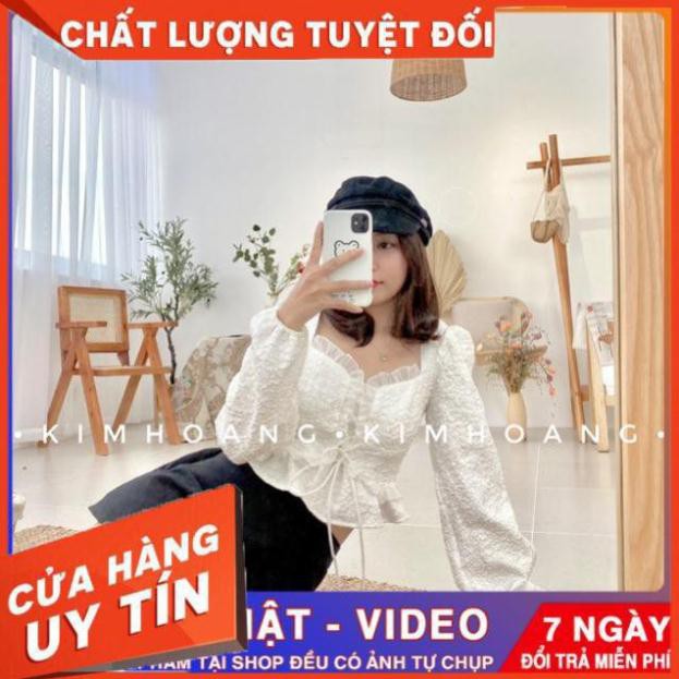 [ẢNH THẬT- FREESHIP] ÁO CROPTOP TAY BỒNG SEXY BÁNH BÈO | BigBuy360 - bigbuy360.vn
