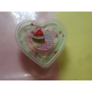 Butter slime: kem dưa hấu 🍉