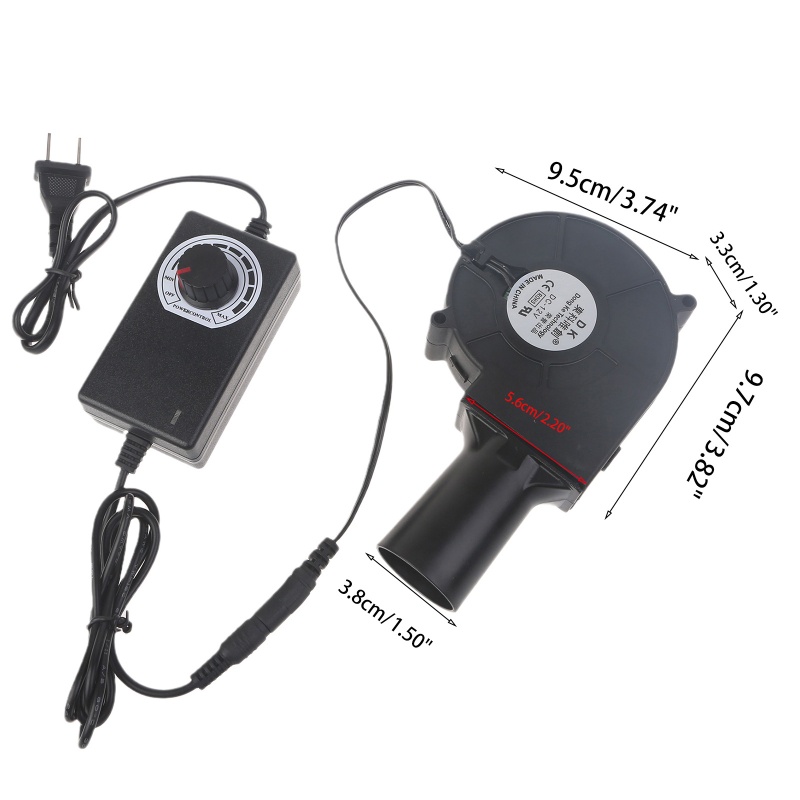 Quạt Thổi Làm Mát Hiệu Quả Cao 2 Pin 12V 9733