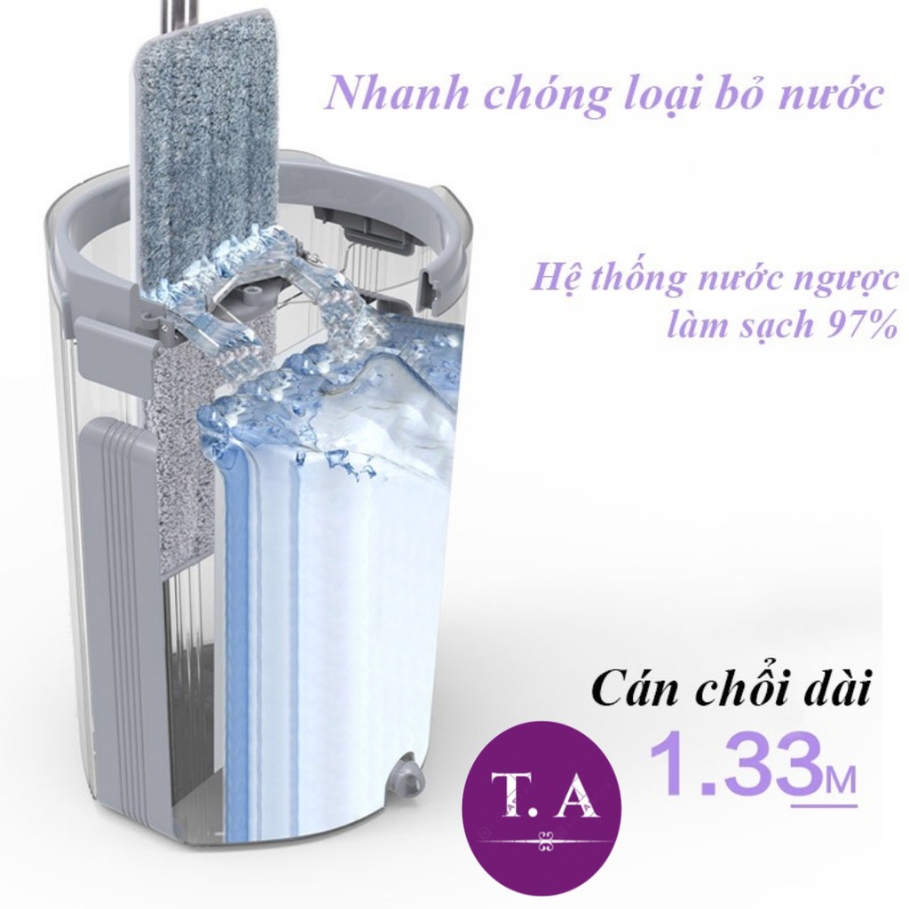 BỘ LAU NHÀ MEGAHOME X5 SIÊU SẠCH,ỐNG INOX 304 PHI 25 [CHÍNH HÃNG ]