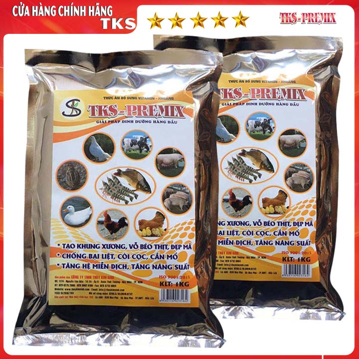 TKS- PREMIX: THỨC ĂN BỔ SUNG VITAMIN VÀ KHOÁNG - Gói 100GR