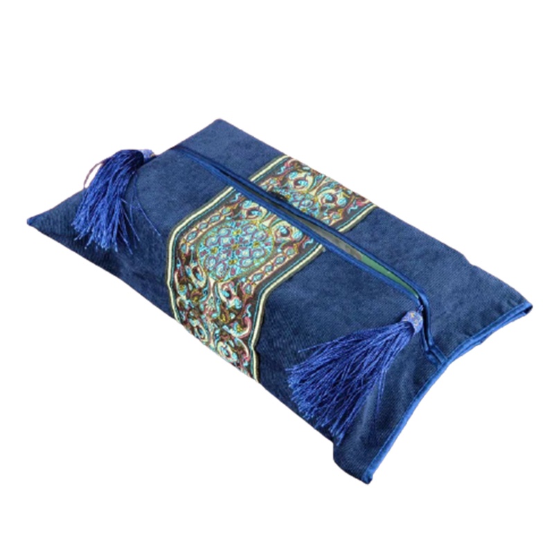 Hộp Đựng Khăn Giấy Thêu Họa Tiết Phong Cách Châu Âu Cổ Điển Sang Trọng Cho Gia Đình / Xe Hơi