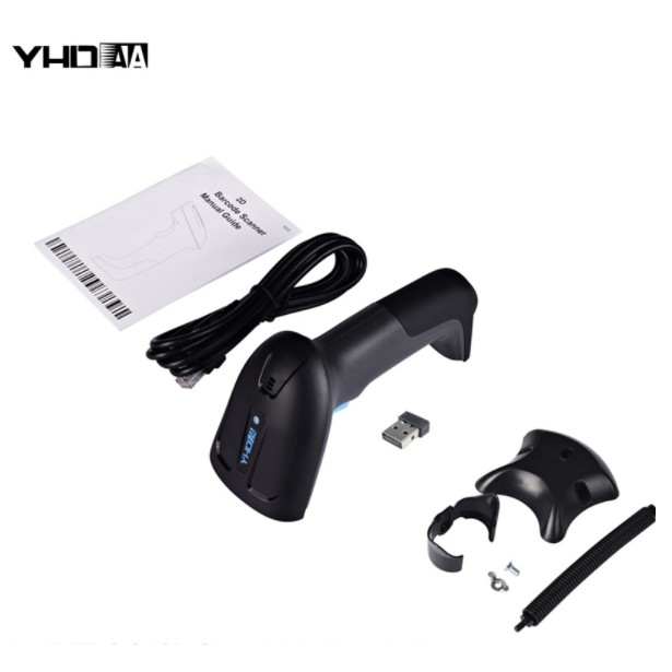 Máy bắn mã vạch QR YHD-6200BT 2D - Đầu đọc Qrcode kết nối Bluetooth/ 2.4G/ có dây quét Liên tục, Cảm ứng tiện dụng