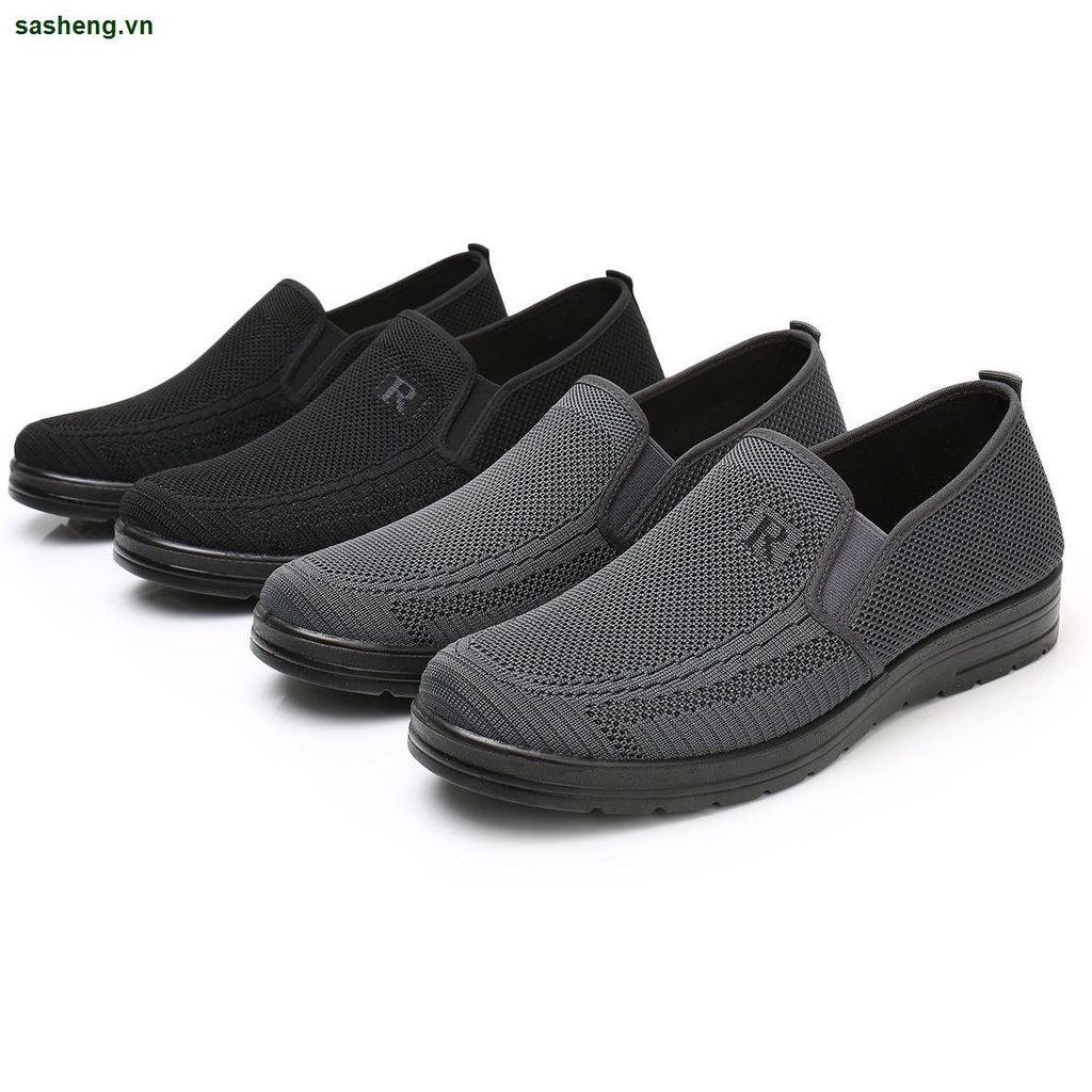 Giày vải đế mềm thoáng khí phong cách Bắc Kinh thời trang xuân thu cho nam trung niên kích thước 48 47 46 45 yards