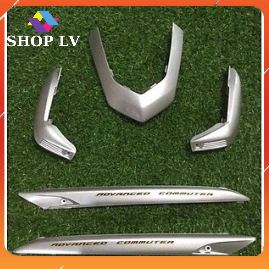 Bộ nẹp mạ bạc  gắn xe Airblade 2009 -2010 xịn chính hãng