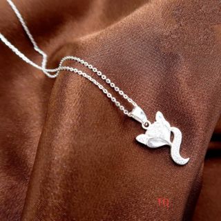 Dây chuyền hồ ly bạc