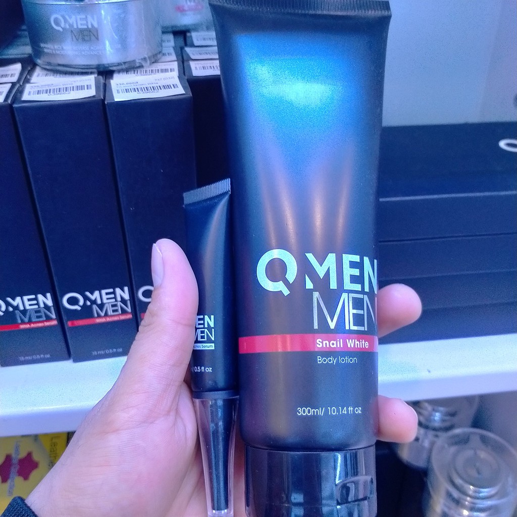 Combo Dưỡng Body Qmen + Serum Làm Sạch Mụn Qmen