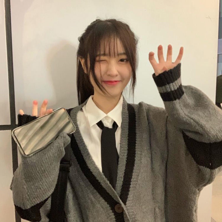 Áo Khoác cardigan Dệt Kim Dáng Rộng Cỡ Lớn Thời Trang Thu Đông Cho Nữ