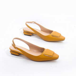 chuẩn HOT Giày Búp Bê 2cm Hở Gót Mũi Vuông Khóa Vuông Pixie X450 . . ĐẸP '