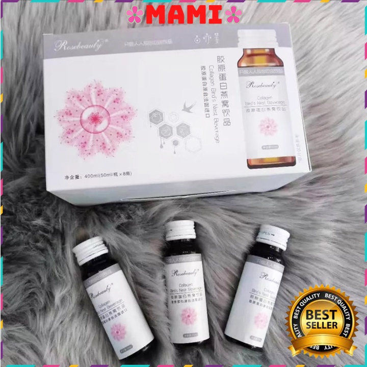 Nước uống Collagen Yến trắng da đẹp da Rosebeauty Collagen Bird’s Nest Beverage