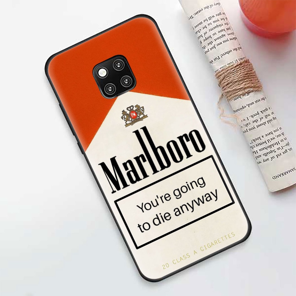 Ốp điện thoại hình logo marlboro Mini 27IOO cho Huawei P8 P9 P10 P20 Lite