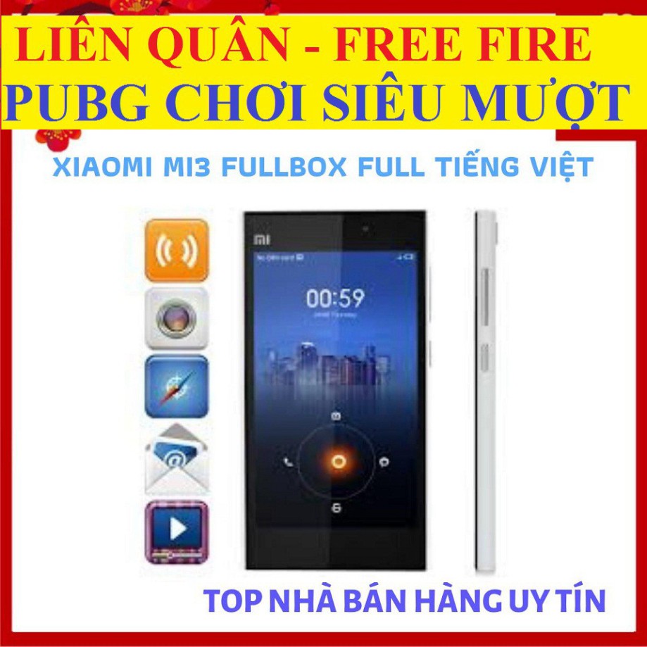 NGÀY DUY NHẤT [ SMARTPHONE GIÁ RẺ ] điện thoại Xiaomi Mi 3 - Xiaomi Mi3 mới (2GB/16G) - Chơi PUBG/Liến Quân mượt NGÀY DU