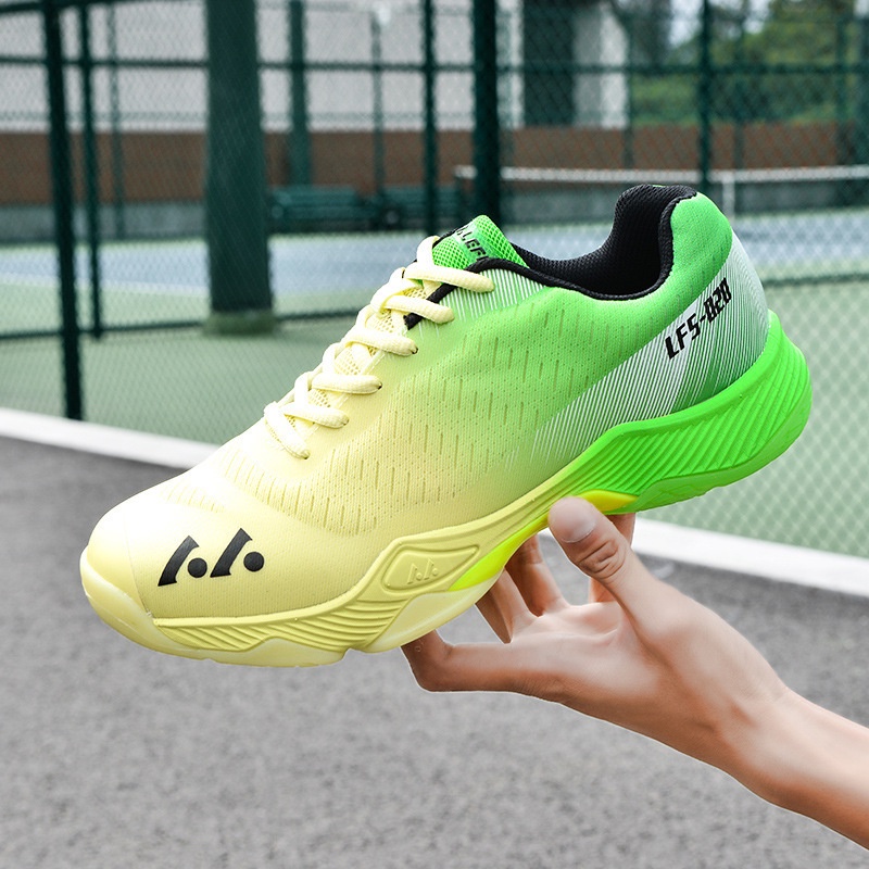 Giày cầu lông giày tennis chống mài mòn va chạm - ren trước, rộng cuối chuyên nghiệp nhiều màu - Full Box- Tặng bó gối