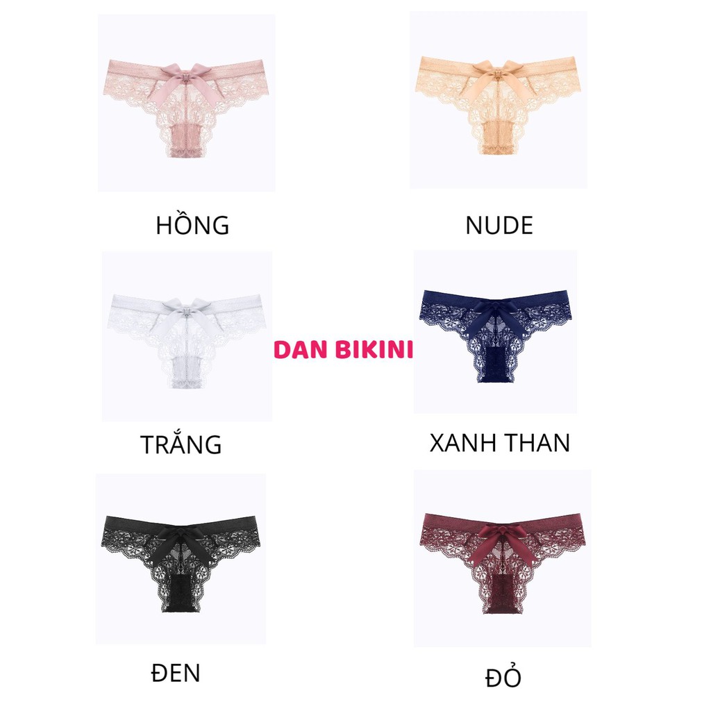 Quần Lót Ren Sexy ❤️FREESHIP❤️ Quần Lót Ren đính nơ lớn phía sau quyến rũ - Quần Lót Nữ trong suốt tôn dáng mã 1935 | BigBuy360 - bigbuy360.vn
