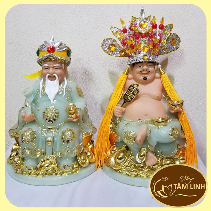 BỘ NÓN + MÃO  cho tượng ông Thần Tài / Thần Phát / Thần Tiền  Vàng (đủ size)