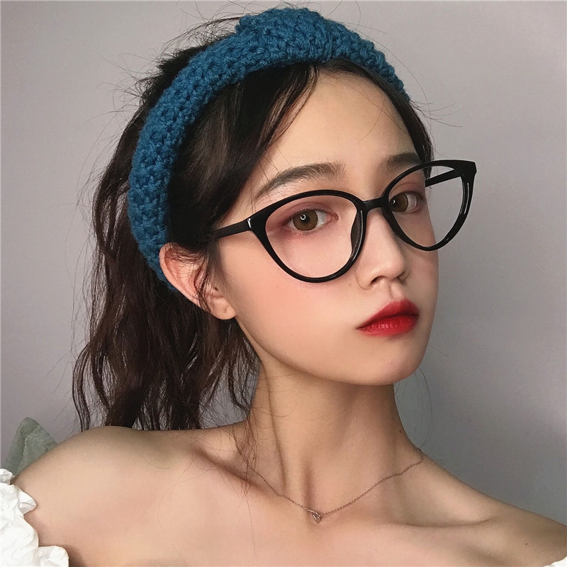 Anti-blue light Eyeglasses Women Trendy Brand Design Retro Myopic glasses