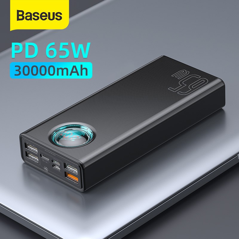 Pin sạc dự phòng Baseus 65W dung lượng 30000mAh hỗ trợ sạc nhanh hai chiều