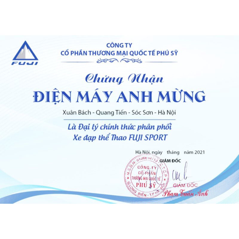 xe đạp thể thao Fuji khung nhôm sơn tĩnh điện cao cấp