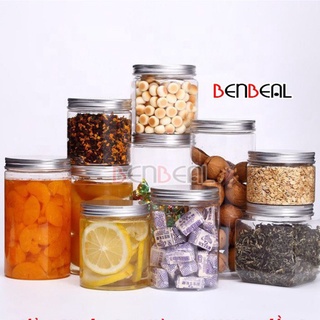 Hộp Nhựa, Hũ Nhựa Pet Nắp Nhôm Đựng Thực Phẩm, Đồ Khô, Ngũ Cốc 200ml 250ml 500ml 600ml 700ml 800ml 900ml