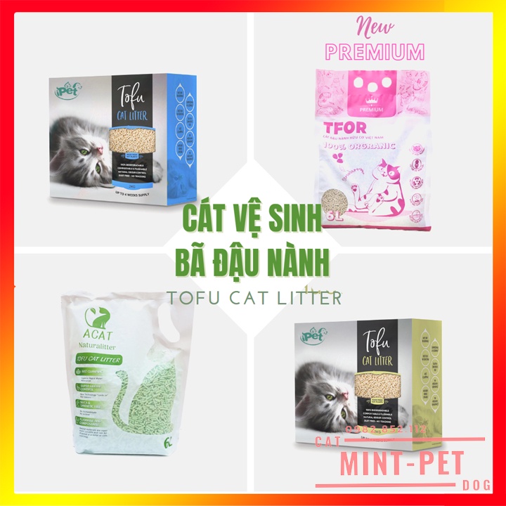 Cát Vệ Sinh Đậu Nành Cho Mèo - Cát Mèo Tofu Xả Được Trong Toilet #MintPet