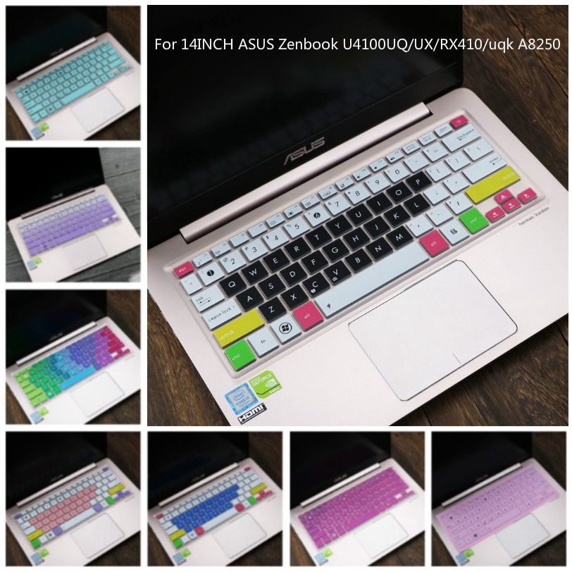 Miếng Dán Bảo Vệ Bàn Phím Laptop Asus Zenbook U4100Uq 14 Inch Bằng Silicon Siêu Mỏng