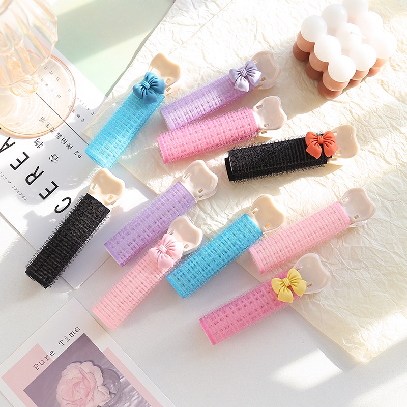 Kẹp Tóc Đính Nơ Lông Nhung Dễ Thương Xinh Xắn