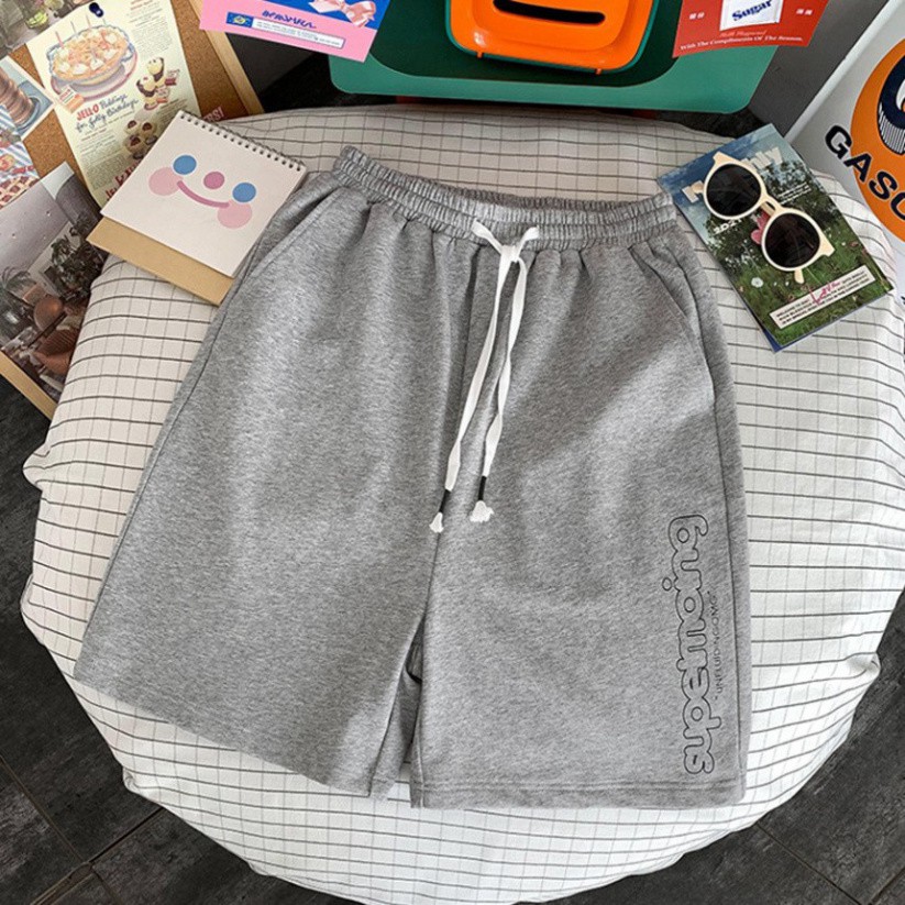 Quần Đùi Unisex ⚡𝐅𝐫𝐞𝐞𝐒𝐡𝐢𝐩⚡ Quần Đùi Nam Nữ Có Dây Rút - Chất Liệu Cotton Mềm Mịn