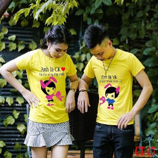 áo thun cặp chibi đôi dễ thương