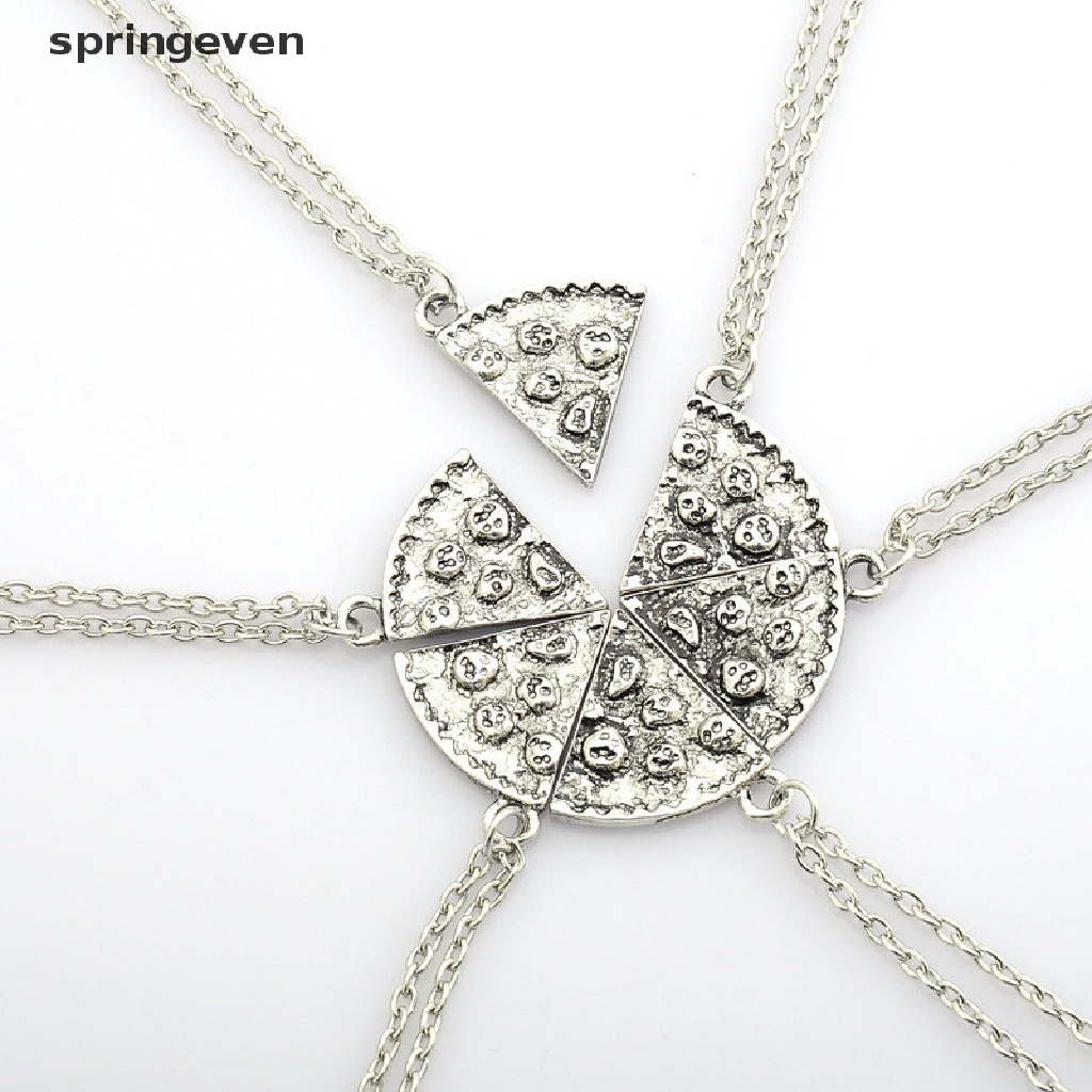 Vòng cổ Tình Bạn Mặt Pizza Khắc Chữ Best Friends