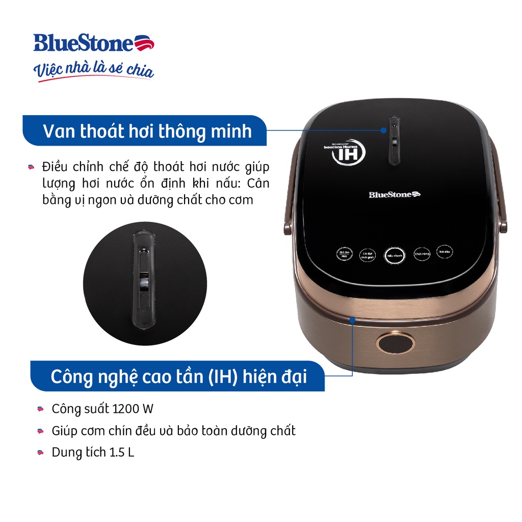 Nồi Cơm Điện Cao Tần 1.5L BlueStone RCB-5988