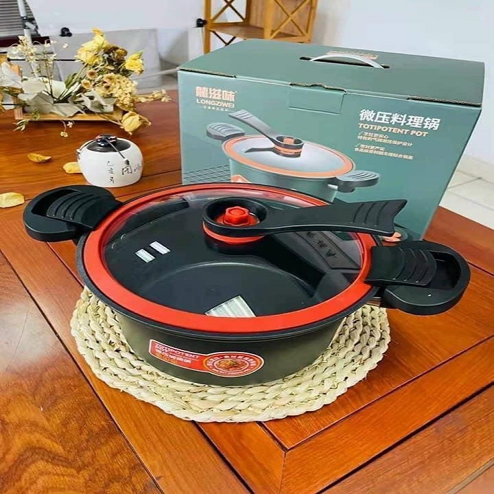 Nồi áp suất đa năng mini totipotent pot 3.5L dùng cho mọi loại bếp từ, bếp gas, bếp hồng ngoại FREE SHIP