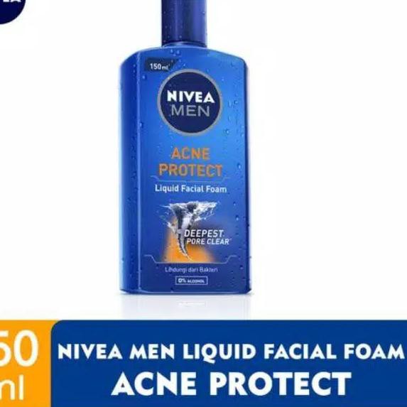 (Hàng Mới Về) Sữa Rửa Mặt Tạo Bọt Nivea Trị Mụn Cho Nam 150ml