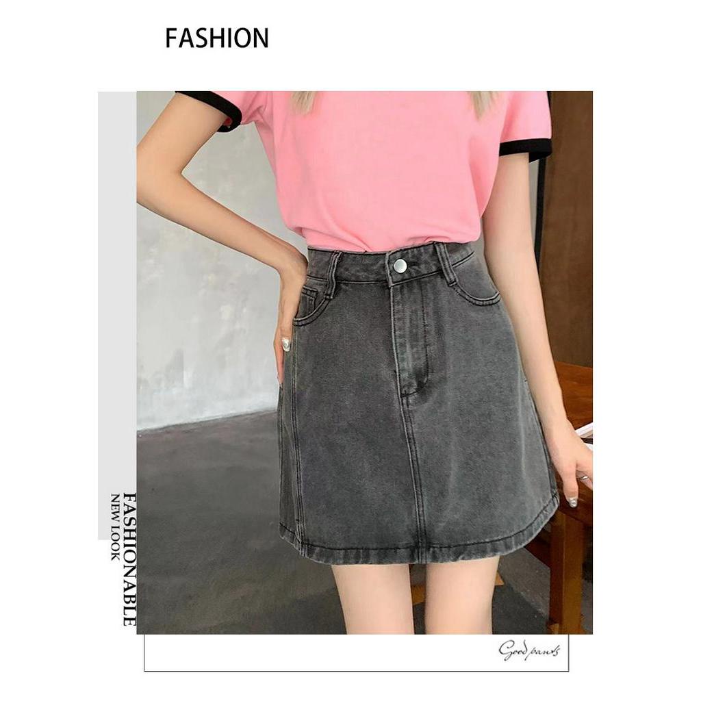 Chân Váy Denim Chữ a Lưng Cao Dáng Ngắn Thời Trang Mùa Hè Sành Điệu 64225