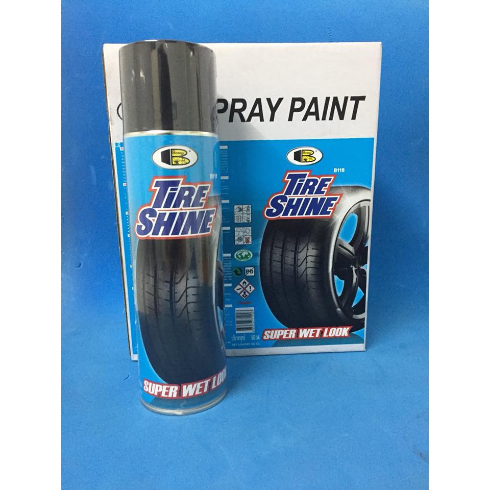 Chai xịt làm bóng và bảo vệ lốp xe Bosny Tire Shine B118