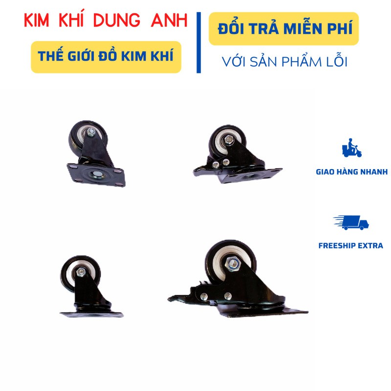 Bánh xe Kim khí dung anh, bánh xe đẩy hàng các size siêu bền