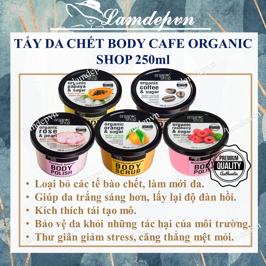 Tẩy Tế Bào Chết Toàn Thân Organic Coffee &amp; Sugar Body Scrub