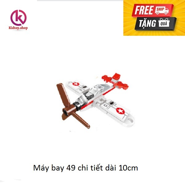 Đồ chơi xếp hình lego,đồ chơi lắp ráp máy bay chiến đấu 53CT 12cm,hộp cartoon chất liệu nhựa cao cấp,tặng quà hấp dẫn